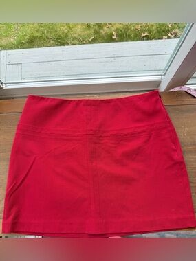 Y2K red express min skirt - cotton with stretch Size 5